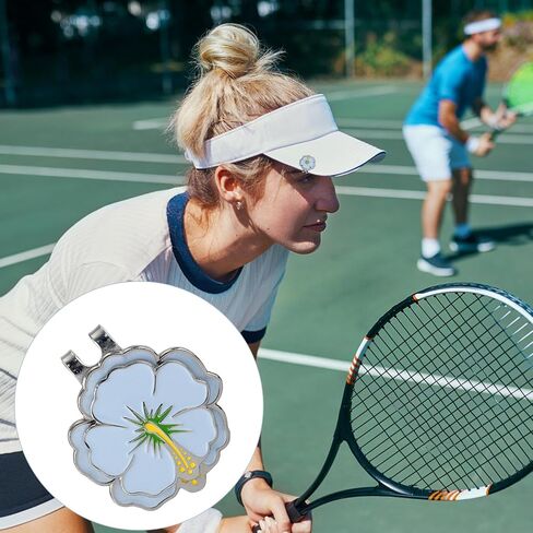 Magnetic Golf Ball Marker with Hat Clip, Flower Shape Golf Marker Magnet Cap Hat or Visor Clip Set Sports Bag Decoration Accessories for Women Men Golfer Gift in Saudi Arabia