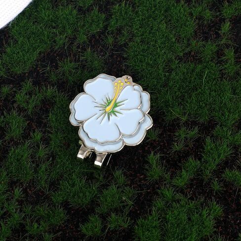Magnetic Golf Ball Marker with Hat Clip, Flower Shape Golf Marker Magnet Cap Hat or Visor Clip Set Sports Bag Decoration Accessories for Women Men Golfer Gift in Saudi Arabia