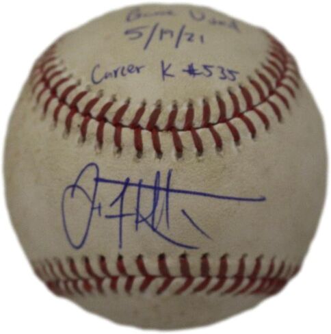 لعبة Jack Flaherty موقعة تستخدم OML Baseball Cardinals MLB 36075 - بطاقات موقعة للبيسبول in Saudi Arabia