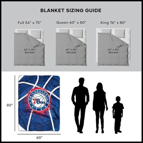 Northwest NBA Unisex-Adult Raschel Throw Blanket in Saudi Arabia