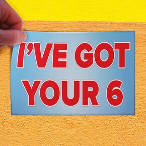 Decal Sticker I've Got 6 Your Lifestyle Policemen Matters Outdoor Store Sign 8" in Saudi Arabia