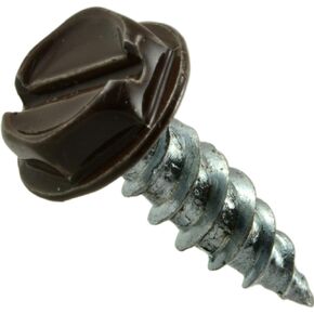 014973245139 Slotted Hex Gutter Screws Brown, 7 x 1/2 Brown, Piece-90 in Kuwait