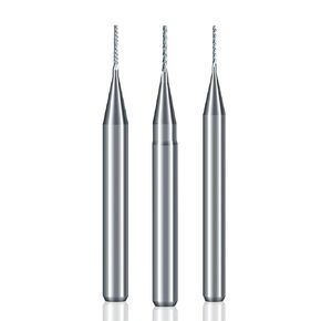10PCS 3.175mm Shank 0.5 0.6 0.7mm PCB Milling Cutter Set Carbide End Mill CNC Corn Milling Bit Router Bit(10PCS 0.5mm) in Saudi Arabia