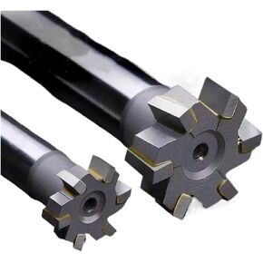 T Slot End Mill, T-Slot Milling Cutters Metal Welded YG8 Alloy Tungsten Steel Straight Shank End Tools in Saudi Arabia