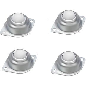 4Pcs Universal Rotation Ball Conveyor Wheel Caster 1/2inch Ball Transfers Roller Mounted Roller Bearings for Conveyor(4Pcs Nylon) in Kuwait