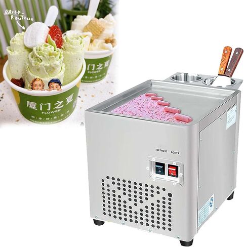 Fried Ice Cream Roll Machine,Commercial Rolled Ice Cream Machine,Yogurt Cream Machine in Saudi Arabia
