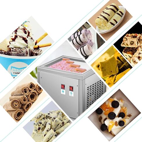 Fried Ice Cream Roll Machine,Commercial Rolled Ice Cream Machine,Yogurt Cream Machine in Saudi Arabia