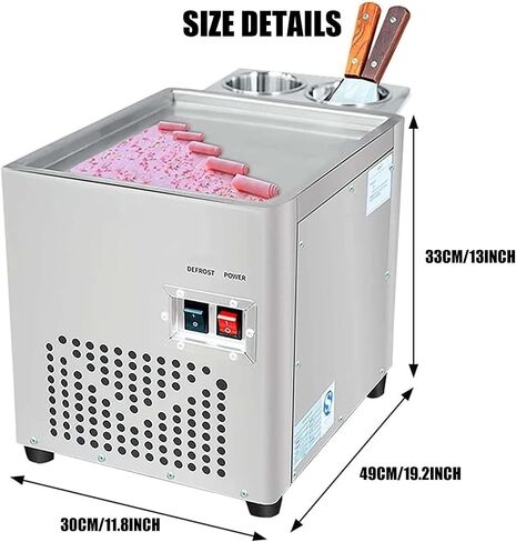 Fried Ice Cream Roll Machine,Commercial Rolled Ice Cream Machine,Yogurt Cream Machine in Saudi Arabia
