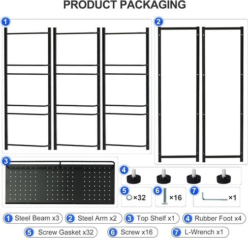 5 Gallon Water Bottle Holder 6-Tray 3/5 Gallon Water Jug Rack with Top Shelf Heavy Duty Jug Stand for Kitchen, Office, Garage Black in Saudi Arabia