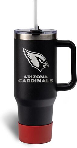 شركة الذاكرة مرخصة رسميًا في لعبة NFL Day Tumbler - 40oz من الفولاذ المقاوم للصدأ معزول مزدوج الكأس بلينغ مع شعار الفريق ، و NFL SPORTS TRAVER in Saudi Arabia