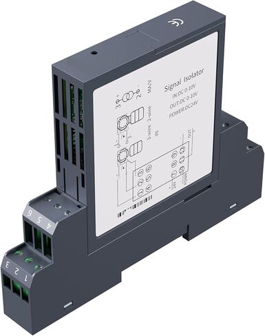 DC24V Analog Signal Isolator 0-75mV 0-10V 0-5V to 4-20mA 0-10V 0-5V Signal Isolator 1 in 1 Out 1 in 2 Out Signal Converter(0-20MA_Output 0-20MA) in Kuwait