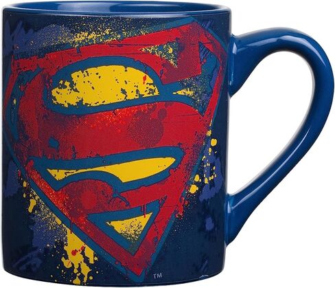 Silver Buffalo DC Comics Wonder Woman Uniform Glitter Ceramic Mug, 14 Ounces in Saudi Arabia