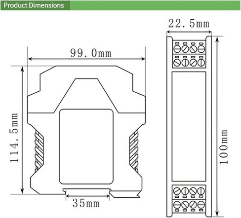 0-20ma 4-20ma Output Industry Signal Distribution Analog Signal Isolator DC24V AC220V Voltage Supply(1 in 1 Out,0-10V_DC24V_0-5V Out) in Saudi Arabia