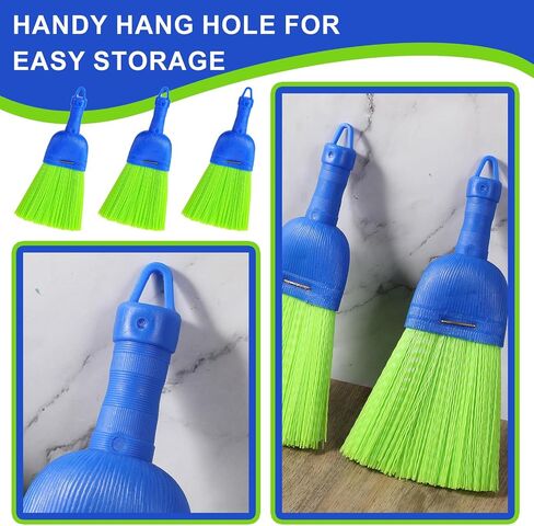 5 Pcs Whisk Broom Poly Fiber Handheld Brush Hand Broom Outdoor Broom Car Broom with Hang Hole for Cleaning Indoor Porches Floors Decks Driveways Dirt Dust in Saudi Arabia