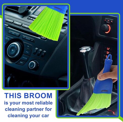 5 Pcs Whisk Broom Poly Fiber Handheld Brush Hand Broom Outdoor Broom Car Broom with Hang Hole for Cleaning Indoor Porches Floors Decks Driveways Dirt Dust in Saudi Arabia