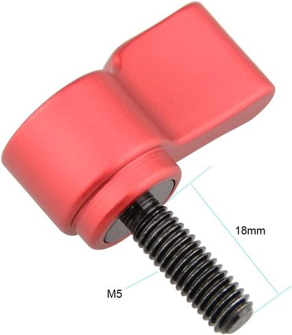 CAMVATE M5 Male Threading（18mm Long） Rotating Knob Adjustable Thumb Lever Screw (Black) - 1510 in Saudi Arabia