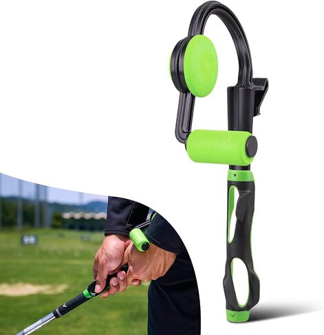 Terpink Golf Swing Trainer ، Trainer Golf Grip ، 2 في 1 في مربعات التحكم في المربعات ، ردود الفعل الفورية القائمة على الإحساس ، مساعدات التدريب ، مجموعة قبضة الجولف ، مدرب قبضة لتدريب ملحق وضع اليد الصحيح للمبتدئين in Kuwait