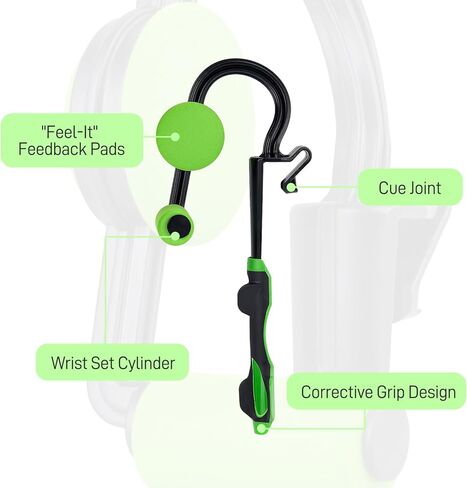 Terpink Golf Swing Trainer ، Trainer Golf Grip ، 2 في 1 في مربعات التحكم في المربعات ، ردود الفعل الفورية القائمة على الإحساس ، مساعدات التدريب ، مجموعة قبضة الجولف ، مدرب قبضة لتدريب ملحق وضع اليد الصحيح للمبتدئين in Kuwait