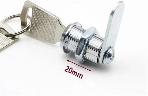 Cam Lock with 2 Keys Diameter 12mm Zinc Alloy Easy Installed for Cabinet Drawer Furniture Hardware 1Pcs(Length 40mm B) in Saudi Arabia