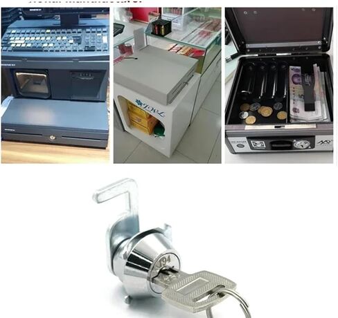 Cam Lock for Cash Box Drawer Locker Metal Cabinet Airbox Lock 2008 1Pcs(Key Different) in Saudi Arabia