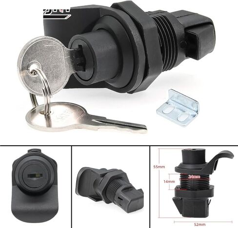 1Pcs Latch Button Lock Marine Hardware for Boat RV Trailer Cupboard Drawer Latch Lock with 2 Keys in Saudi Arabia
