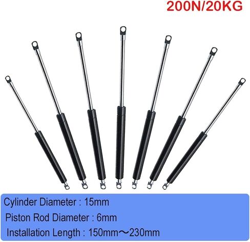 1pc 150-230mm 20kg/200n دعم المصعد الهيدروليكي الدعامة المطبخ الهيدرول in Saudi Arabia