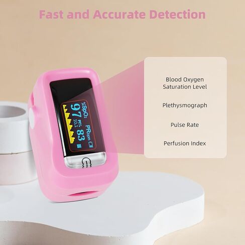 Oximeter, Pulse Oximeter, Oximeter with Lanyard, SpO2 Pulse Rate Blood Oxygen Saturation Monitoring, Fingertip Pulse Oximeter in Saudi Arabia