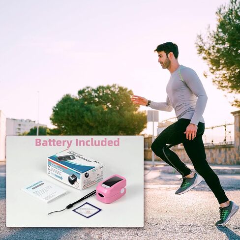 Oximeter, Pulse Oximeter, Oximeter with Lanyard, SpO2 Pulse Rate Blood Oxygen Saturation Monitoring, Fingertip Pulse Oximeter in Saudi Arabia
