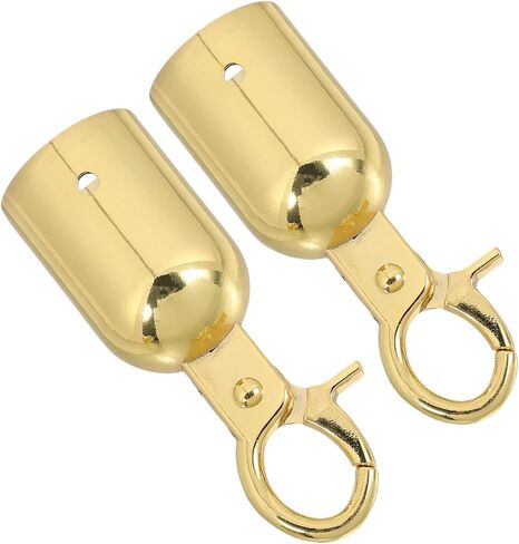 Cabilock 2 PCS غطاء نهاية الحبل الذهبي مع موصلات حبل سبيكة من سبيكة للاختراق الآمن لإغلاق الحاجز السهل التثبيت للتحكم في الحشود وإدارة قائمة الانتظار in Saudi Arabia