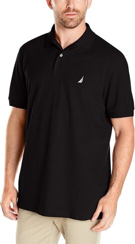 Nautica Men's Short Sleeve Solid Cotton Pique Polo Shirt in Saudi Arabia
