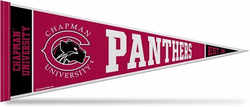 Rico Industries NCAA Chapman Panthers 12" x 30" Felt Wall Décor Pennant - Great for Home/Bed Room/Man Cave Décor in Saudi Arabia