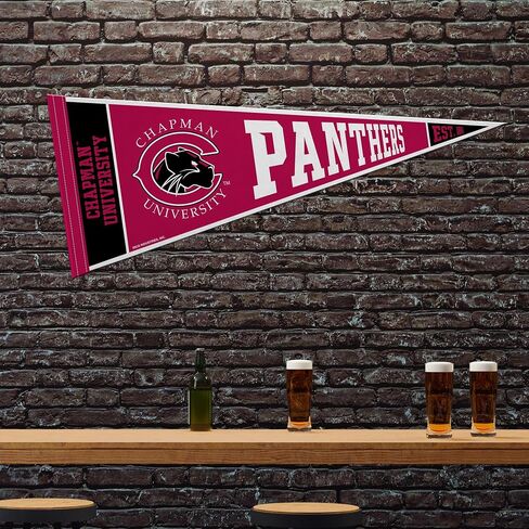 Rico Industries NCAA Chapman Panthers 12" x 30" Felt Wall Décor Pennant - Great for Home/Bed Room/Man Cave Décor in Saudi Arabia