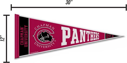 Rico Industries NCAA Chapman Panthers 12" x 30" Felt Wall Décor Pennant - Great for Home/Bed Room/Man Cave Décor in Saudi Arabia