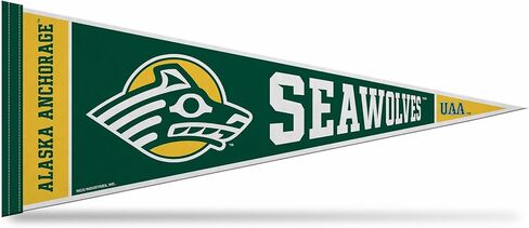 Rico Industries NCAA Alaska–Anchorage Seawolves 12" x 30" Felt Wall Décor Pennant - Great for Home/Bed Room/Man Cave Décor in Saudi Arabia
