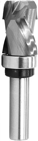 12mm 1/2" Shank Bearing Ultra-Performance Compression Flush Trim Solid Carbide CNC Router Bit End Mill Milling Cutters for Woodworking(NO.3 12.7mm Shank) in Saudi Arabia