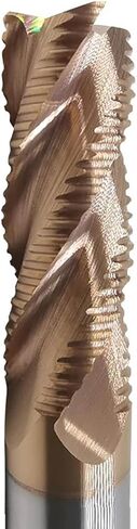 3/4/5/6/7/8/10mm Shank Solid Carbide Roughing End Mills HRC55 4 Flute CNC Milling Cutter Bits Router Bit for Metal Rough Machining(8.0X25X8DX75) in Saudi Arabia