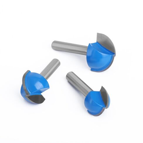 8pcs 6mm 1/4 Shank Ball Nose Router Bit Set Round Milling Cutter for Woodworking CNC Radius Core Box Solid Carbide Tools(6mm 8pcs) in Kuwait