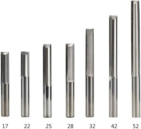 6mm Shank 2 Flute Straight End Mill Carbide CNC Router Bit Engraving Bit Straight Slot Milling Cutter Woodworking Tool(6x52mm) in Saudi Arabia