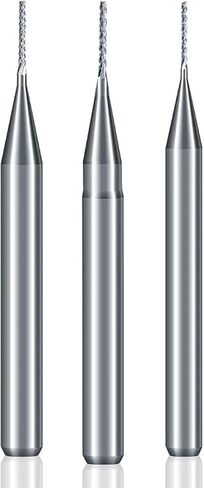 10pcs 3.175mm شانك 0.5 0.6 0.7 ملم مركبات ثنائي الفينيل متعدد الكلور قاطع Carbide نهاية CRBIDE BET البت الذرة البت (10pcs 0.5 مم) in Saudi Arabia