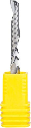 4mm Shank Tungsten Steel 1 Flute Spiral Milling Cutter for Woodworking 3D Engraving Router Bit Acrylic Diameter CNC End Mill(25mm) in Saudi Arabia