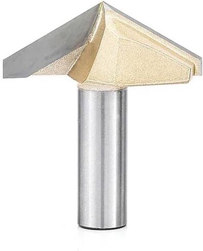 12.7mm Shank V Groove Router Bit 120 150 Degree Double Flutes Carving Bit Woodworking Tools Engraving Slotting Cutter For CNC(V01401) in Saudi Arabia