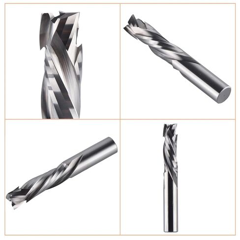 3.175mm 4mm 6mm shank compression Milling Cutter Woodwork Down Down 3 Flutes Spiral CNC Tool Carbide And Mill Bits (SP3FC-D6.0-L25) in Saudi Arabia