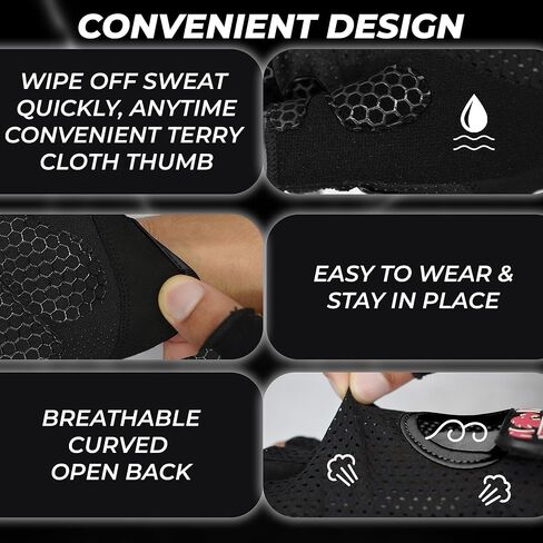 قفازات رفع الأثقال المعركة مع حماية كاملة من النخيل ، قفازات التمرين للرجال ، قفازات صالة رياضية للتنفس لرفع الأثقال ، اللياقة البدنية ، ركوب الدراجات ، السحب ، in Kuwait