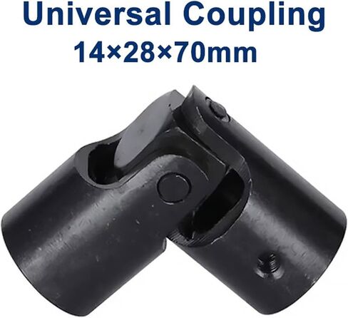 1pc 14x28x70mm Single Universal Coint Goint Doan Connector DIY مقرن مفصل U-مفصل لجزء CNC (1PC 14x28x70 لا مفتاح) in Saudi Arabia