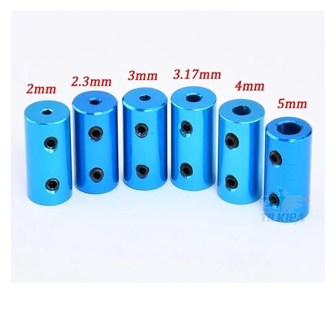 2pcs الأزرق 23 أحجام متوفرة محرك Metal Drive Connector Motor Raping اقتران لقطع غيار قارب/سيارة RC (1 إلى 1 مم) in Saudi Arabia