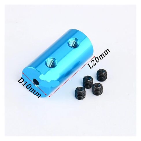 2pcs الأزرق 23 أحجام متوفرة محرك المعادن موصل موصل اقتران رمح محرك لقطع الغيار قارب/سيارة RC (من 4 إلى 5 مم) in Saudi Arabia