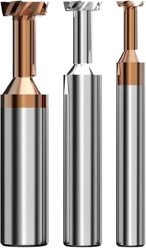T Slot End Mill, T Slot Milling Coated Carbide HRC55 End Mill Alloy Tungsten Steel Slotting Bits 1pcs in Saudi Arabia