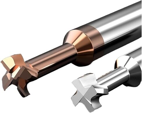 T Slot End Mill, T Slot Milling Coated Carbide HRC55 End Mill Alloy Tungsten Steel Slotting Bits 1pcs in Saudi Arabia