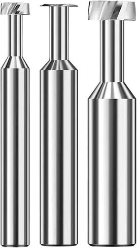 T Slot End Mill, T Slot Milling Aluminum Copper Machining Tool Tungsten Solid Carbide Groove End Mill 1pcs in Saudi Arabia