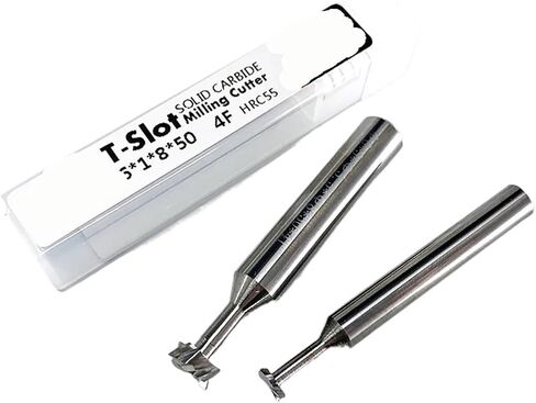 T Slot End Mill, T Slot Milling Aluminum Copper Machining Tool Tungsten Solid Carbide Groove End Mill 1pcs in Saudi Arabia